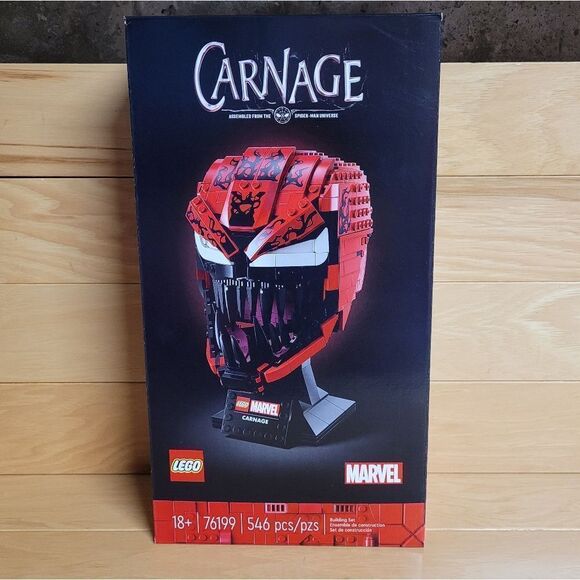 LEGO Marvel Spider-Man Carnage Building Kit Helmet 76199 - Picture 3 of 12